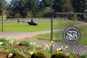 Helicopter Scenic Flights over premium Vineyards and Wine Country in Oregon. The Willamette Valley is Oregons premium Winecountry.