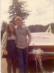 1973 Newlyweds Speed Off in the Challenger