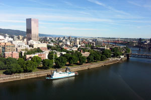 helicopter portland downtown mt st helens