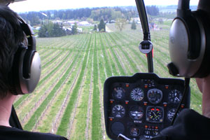 Helicopter Scenic Flights over premium Vineyards and Wine Country in Oregon. The Willamette Valley is Oregons premium Winecountry.